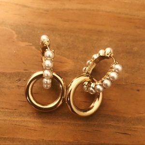 ❀ Sugarfix BaubleBar Lustrous Double Hoop Earrings ❀